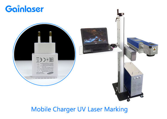 Fliegender UV-Laser AC220V Win XP, der System für Glas markiert